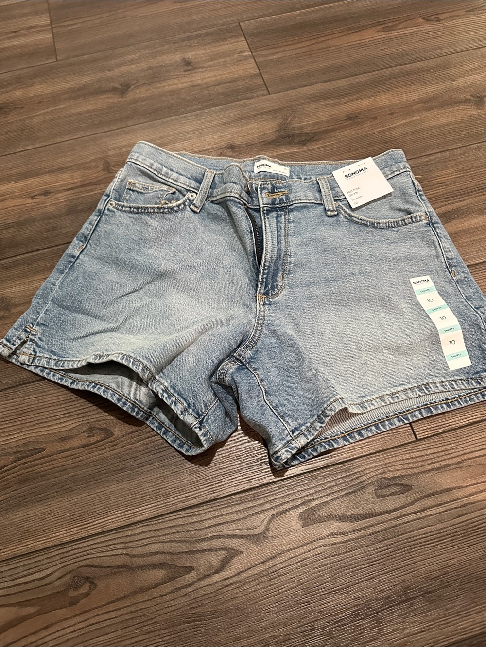 Sonoma Light Blue Denim Rolled Hem Shorts